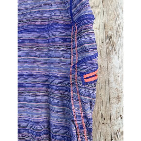 Lululemon Run Top Speed Legging Women 12 Space Dye Twist Iris Flower PinkCropped - Picture 4 of 6